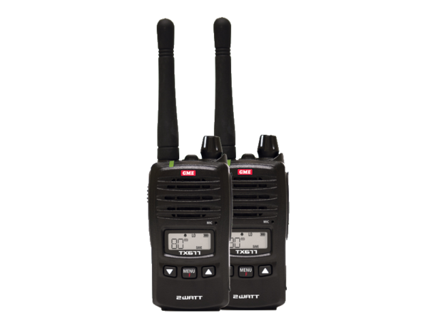GME 2 Watt Handheld UHF Twin Pack
