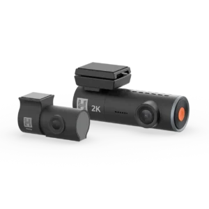 Hema 2K QHD Discreet Barrel Dash Camera and 1080p Rear Camera With Built-in GPS and Wi-Fi