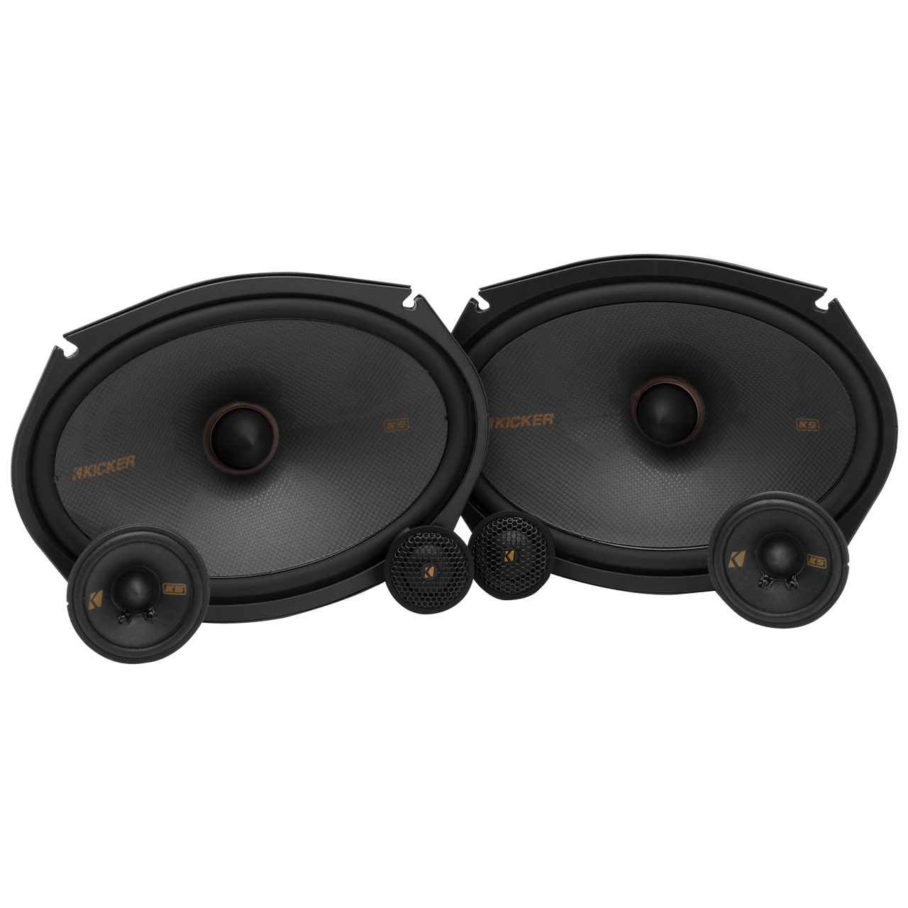Kicker KS-Series 6x9″ 3-way Component Speakers - 51KSS369